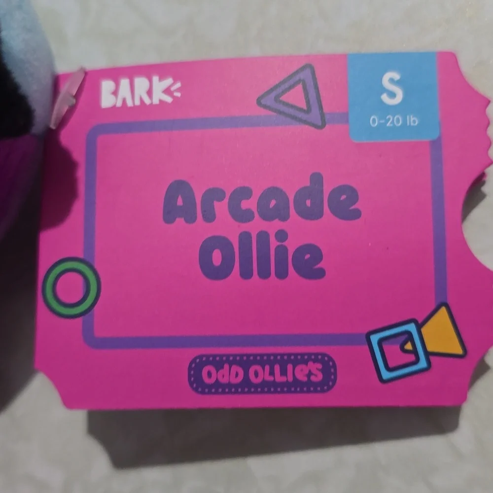 Bark Arcade Ollie Plush Dog Toy - Purple‎ NWT Size Small 0-20 Pounds